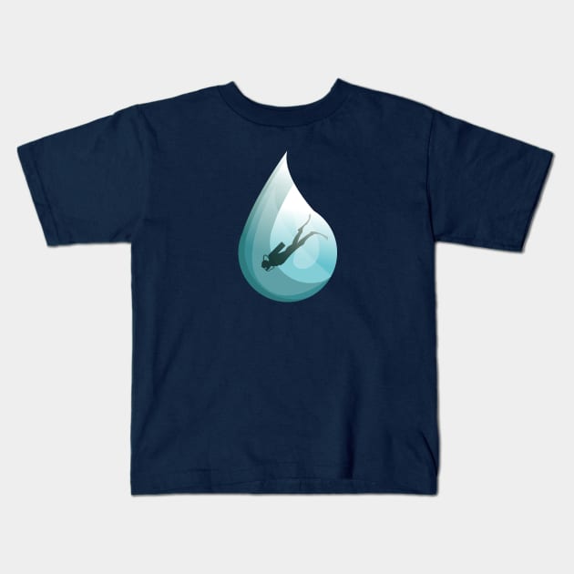 dive Kids T-Shirt by ampoen37